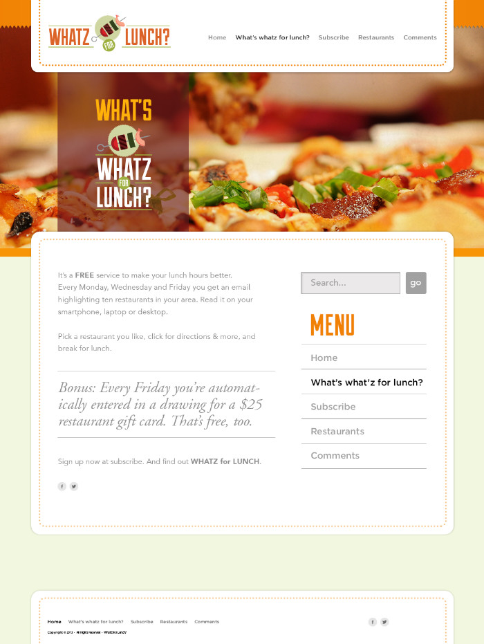Whatz for Lunch? | brand campaign